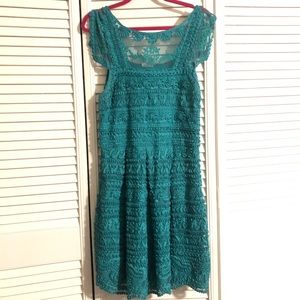 Yoana Baraschi Anthropologie turquoise dress  14